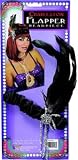 Fancy Dress, Black 20s Feather Flapper Head Band