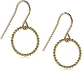 Eat Pray Love By Dogeared Karma Gold Dipped Recycled Sterling Silver Karma Hoop Drop Earring