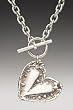Silver Spoon Vintage Lilly of the Valley Heart Charm Necklace Lila NSC