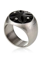 Guess Anillo UMR11109 (Plateado / Negro)