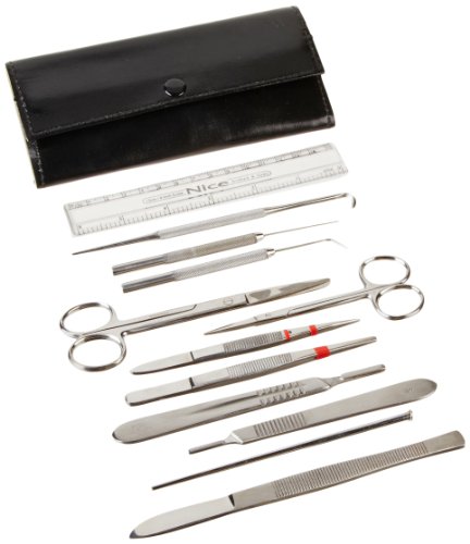 KIT- 5 Comprehensive Dissecting Kit, 3.5" 0.75" 7" 7", Black