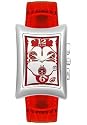 Elini Men's Nazar Red Leather Chronograph Watch #RD772CLVRD