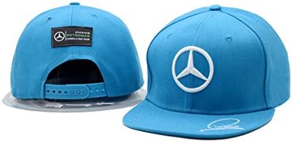 Mercedes flat hat Adjustable Cap Mens Baseball Snapback Hats Blue One Size