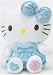 Hello Kitty Gemstone - Blue Bow Lace Agate of Friendship Hello Kitty Mascot 6 Plush