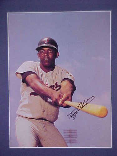 Tony Oliva Minnesota Twins Signed In Person Autographed Color Photo Professionally Matted 12 X 15 Size Signature Acquired Directly From The Player