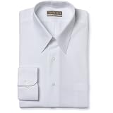  : Van Heusen Men's Fitted Long Sleeve Wrinkle Free Satin Stripe Shirt, White, 15 32/33