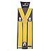HDE Y-Back Suspenders for Men Clip On Adjustable Elastic 1