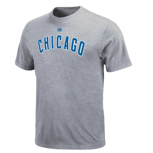 MLB Kosuke Fukudome Chicago Cubs Youth Short Sleeve Basic Tee (Steel Heather, Small)