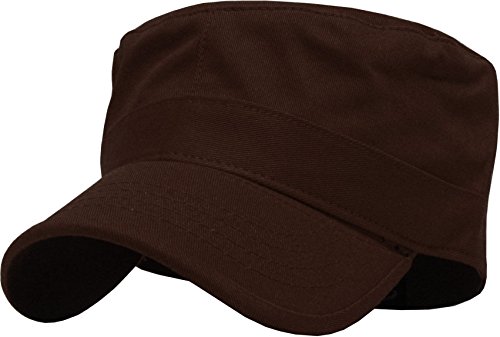 KBETHOS K-1464 Cotton Army Military Fitted Cadet GI Hat - DBR - L