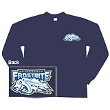 Adirondack Frostbite Hockey Dual Logo Long Sleeve T-Shirt - Navy