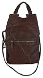 Lucky Brand Abbey Road Fold-Over Tote,Bourbon,one size
