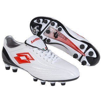 Lotto Zhero Leggenda Tre Shoes (White/Black/Red)