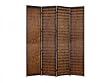 4 Panel Room Screen (Brown) (84"H x 84"W x 1.5"D)