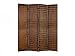 4 Panel Room Screen (Brown) (84"H x 84"W x 1.5"D)