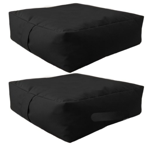 Large Childrens 2 Pack Bean Garden Cushion in Black, Great for Indoors and Outdoors. Made from High Quality Water Resistant Material, Available in 10 Great Colours
