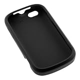 GTMax Black Soft Rubber Silicone Skin Cover Case for Motorola Cliq XT / Que ....