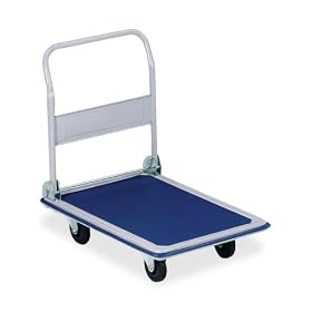 Folding Platform Truck, 330 Lb, 29"x18 1/8", Blue/Gray (SPR02039) Category: Platform Trucks