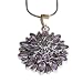 Pendants for Women Silver Amethyst Gemstone Jewelry 1.75 inches (gpndt009)