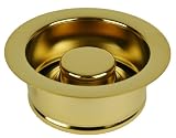 Flange for Garbage Disposer, Polish Brass Finish - By Plumb USA
