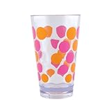 Zak Designs - 1551- 0710E - Set de 4 Verres - 20cl - orange - fuschia
