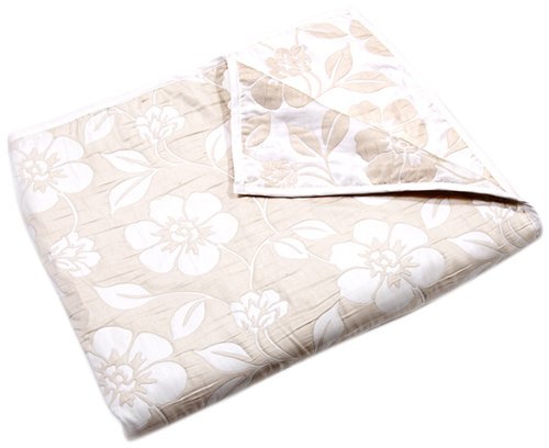 Stylemaster Flora Reversible Bedspread, Queen, Ivory