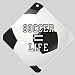 Car Window Sign of Soccer Equals Life (Hertha Berlin, Atletico Madrid, Olympique Marseille, Shakhtar Donetsk, Hamburg SV, AZ Alkmaar, Werder Bremen, Nacional, Deportivo Toluca, Panathinaikos, Libertad) - Football