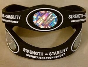 The Strength Stability Bracelet.The First of It's Kind Rated #1.Add's to Your Immune System.Also Help's Add Energy, Strength & Stability.Protects You From Harmful Electrical Fields.Designed to Be Beautiful and Fashionable.Feel the Surge of Energy When You Put It On. 3 Large Beautiful Scalar Energy Holograms, Negative Ions, and the Rest Is Our Own Patented Technology.Designed to Work with Our Alkaline Hydrogen Pens, the First to Have Science Behind This.Another Proprietary Youthwater Technology. (Black Medium)