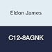 Eldon James C12-8AGNK Antimicrobial Natural Kynar Reduction Coupler, 3/4" Hose Barb to 1/2" Hose Barb (Pack of 10)