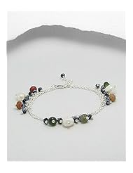 Fresh Water Pearl Bracelet In Brass