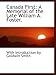 Books : Canada First: A Memorial of the Late William A. Foster.