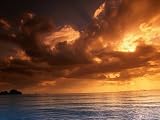 Sunset Over the Andaman Sea, Ao Nang, Thailand Photographic Poster Print