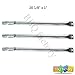 bbq factory Replacement Rebuild Kit fits Chargriller 3001, 3008, 3030, 4000, 5050, 5252 ; King Griller 3008, 5252 Gas Grill Stainless Steel Burner & Porcelain Steel Heat Plates
