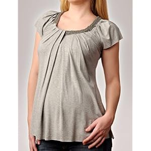 Buy A Pea in the Pod Collection: Bailey 44 Short Sleeve Scoop Neck Hardware Detail Maternity T... by Bailey 44