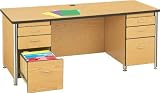 66 INCH TEACHERS' DESK w/2 PEDESTALS - NAVY