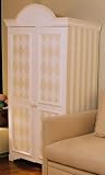 Stripes And Harlequins Armoire