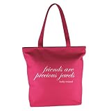 Kathy Ireland Inspirations Tote with quote, Pink