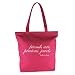 Kathy Ireland Inspirations Tote with quote, Pink
