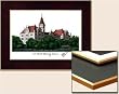 St. Edward's University Collegiate Laminated Framed Collegiate 18x14 Lithograph