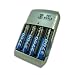 CANON CBK4-200 Equivalent World-Ready Ready 100-240V Ultra-Fast AA / AAA Nimh Battery Charger and (4) 2700 MAH Ni-MH Batteries for Select PowerShot Digital Cameras ***Includes Accessory Bag***