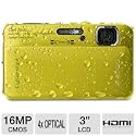 Sony Cyber-Shot DSC-TX10 16.2 MP Waterproof Digital Still Camera with Exmor R CMOS Sensor, 3D Sweep Panorama, and Full HD 1080/60i Video (Green)