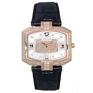 Concord 0310952 La Scala Silver and Diamond Pave Dial Leather Alligator Mens Watch