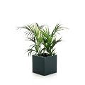 Zink Blumenk�bel Pflanzk�bel Pflanzgef��e �bert�pfe Blument�pfe "Block Design",40x40x40cm, schwarz