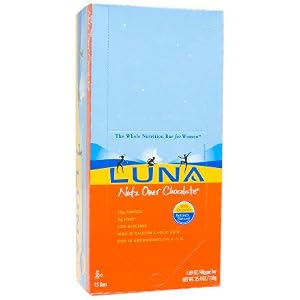 Clifbar Luna Bar - 15 Pack Nutz Over Chocolate, One Size