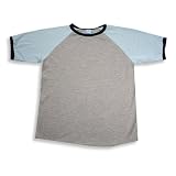 Charlie Rocket - Boys Short Sleeve Tee Shirt, Grey, Light Blue
