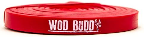 WOD Buddy 4.5mm Thick Pull Up Bands - Assisted Pull-Up Resistance Band for Cross Training, Power Lifting, Gymnastics LIFETIME GUARANTEE (Red)