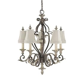 Murray Feiss F2135 5BRB GIS Five-Light English Palace Chandelier in British Bronze and... from Blinds and Shades