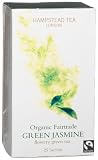 Hampstead Tea Organic Fairtrade Green Jasmine Tea, 25-Count Boxes (Pack of 3)