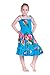 Girl Hawaiian Luau Dress in Turquoise in Various Styles