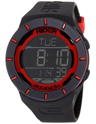 Rockwell Time Unisex RCL103 Coliseum Black Band Red Accent Digital Watch