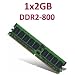 2 GB 240 pin DDR2-800 DIMM (800Mhz, PC2-6400) 128Mx8x16 double side, TOP MARKEN - JE NACH VERF�GBARKEIT  - TOP PREIS - 100% kompatibel zu DDR2-667 PC2-5300 / DDR2-533 PC2-4200